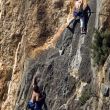 Pau y Solete sin cuartel - Pau y Solete escalant el BARON RAMPANTE (6c) 20 m. CABALLERO INEXISTENTE (6c/7a) 20 m. en el SECTOR LOS HUAJALOTES de la Paret d'Enfront de Jérica
